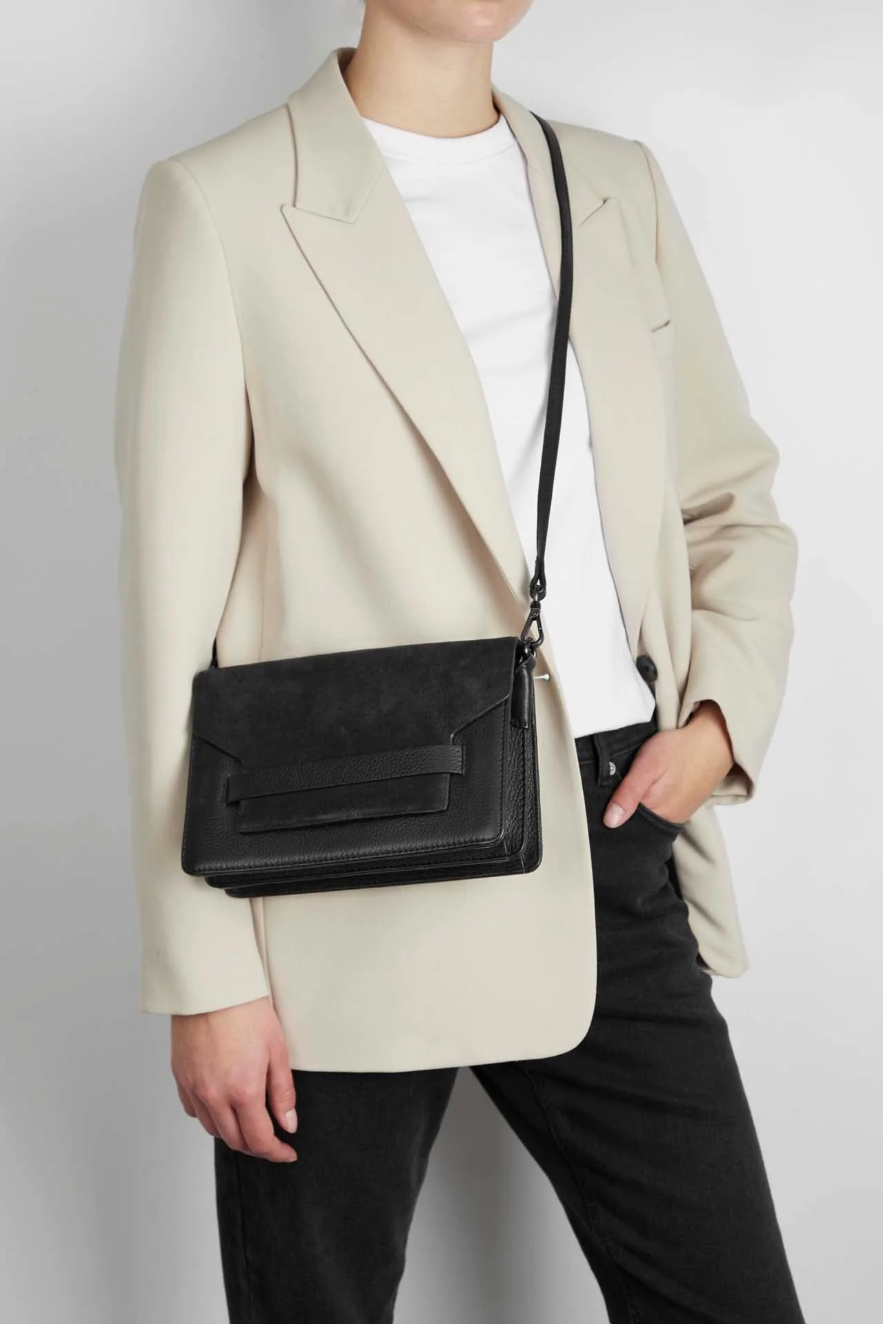 ArabellaMBG Crossbody Bag, Suede Mix - Image 4