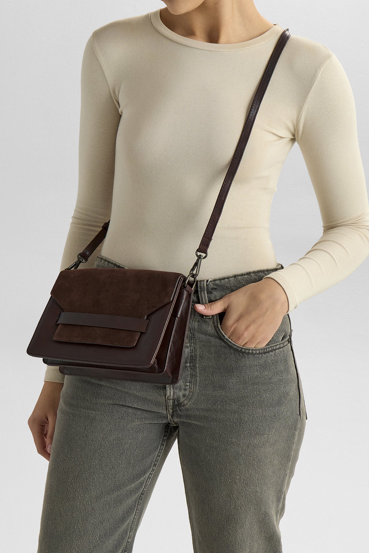 ArabellaMBG Crossbody Bag, Suede - Image 3