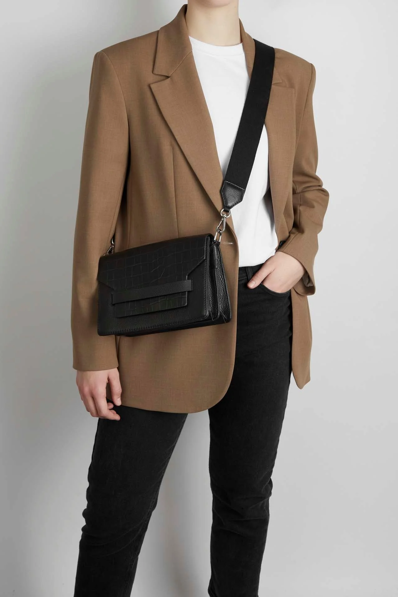 ArabellaMBG Crossbody Bag, Matt Croco - Image 4