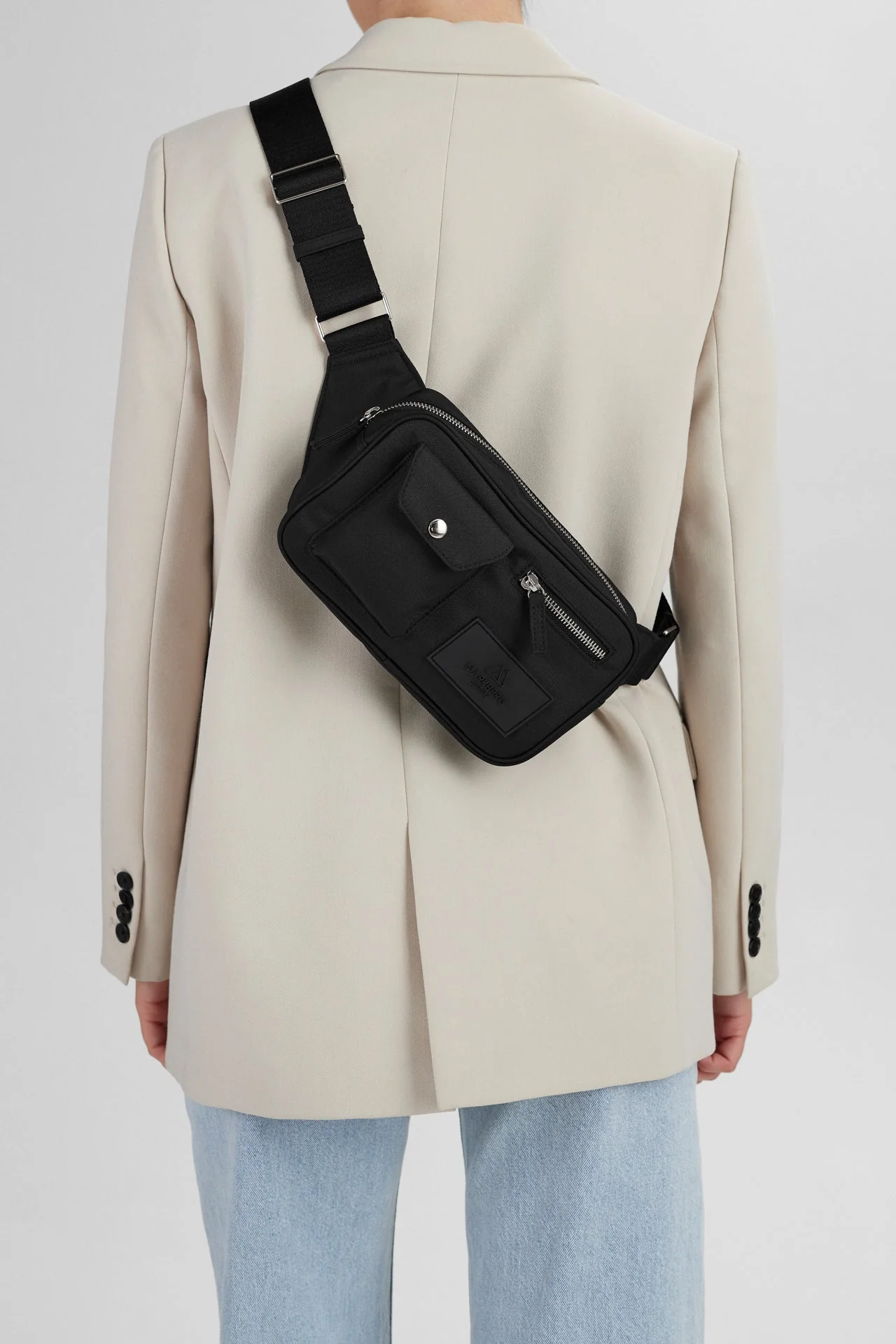 DarlaMBG Bum Bag, Monochrome, Gold - Image 4