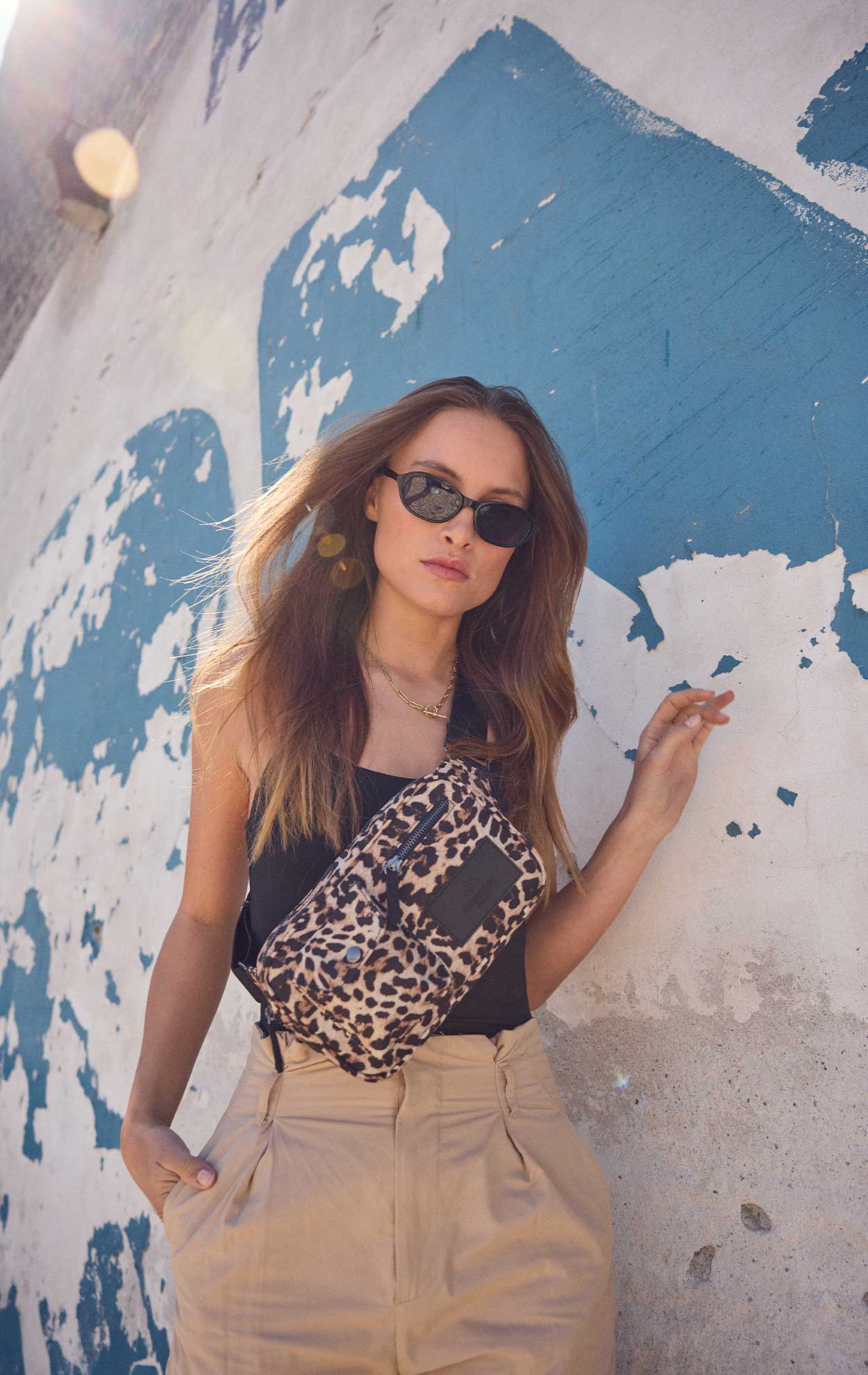 DarlaMBG Leopard Bum Bag, Monochrome - Image 3