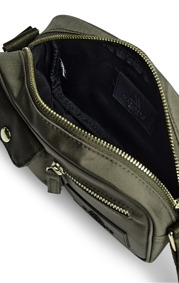 DarlaMBG Small Crossbody Bag, Monochrome, Gold - Image 7