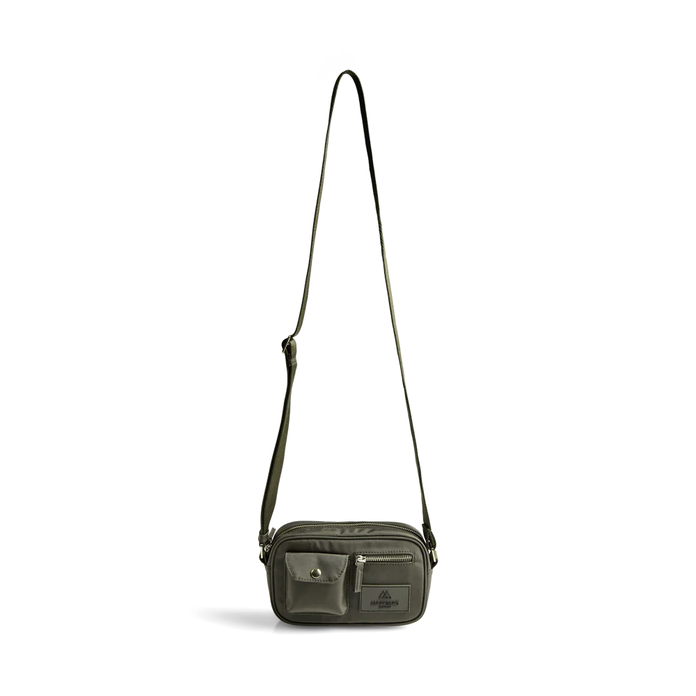 DarlaMBG Small Crossbody Bag, Monochrome, Gold - Image 8