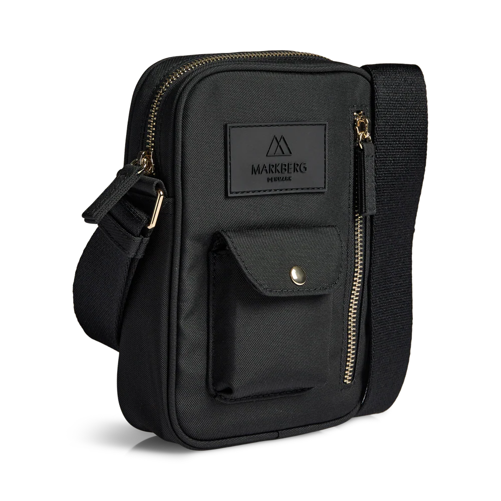 DarlaMBG Tall Crossbody Bag, Monochrome, Gold - Image 5
