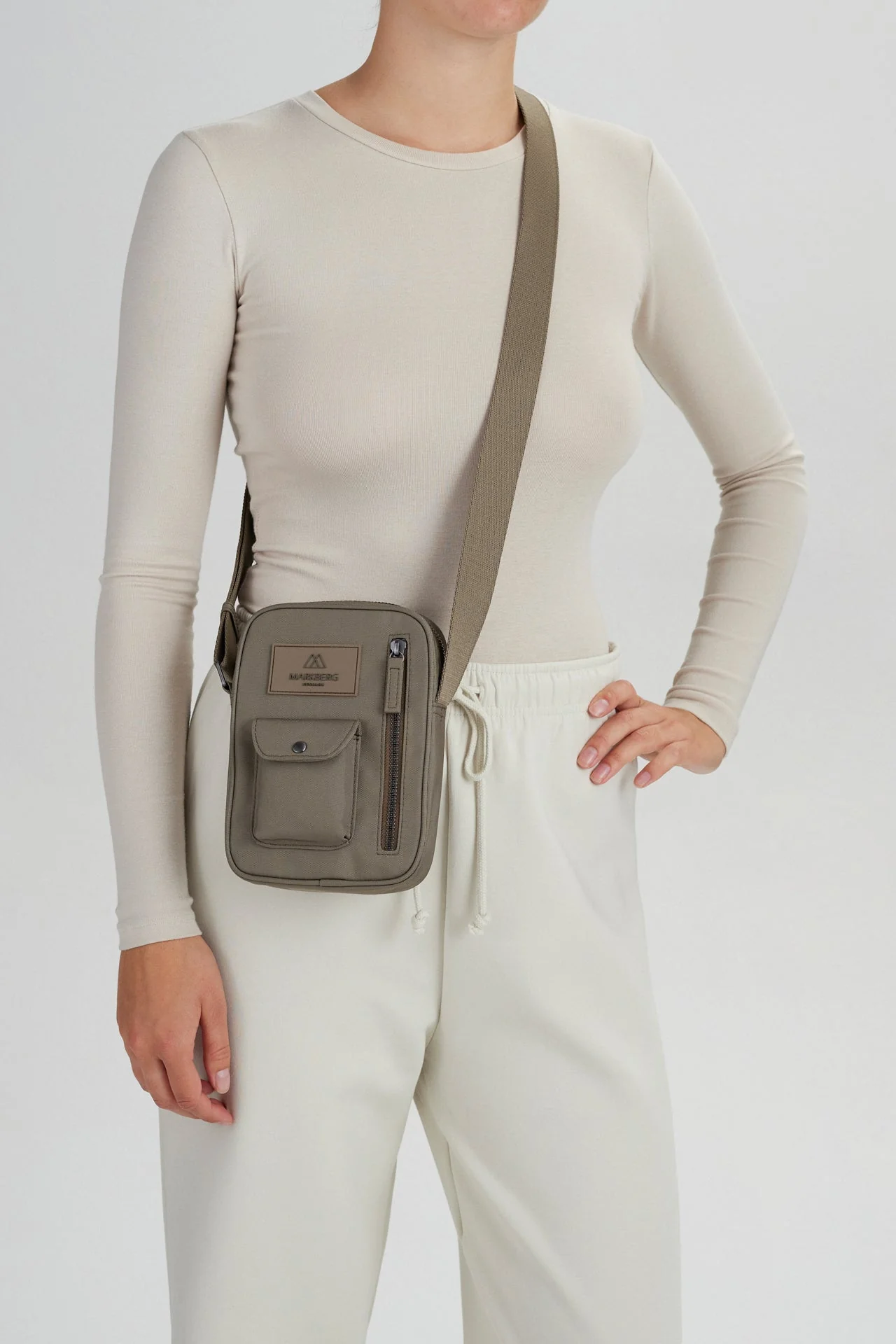DarlaMBG Tall Crossbody Bag, Monochrome - Image 3