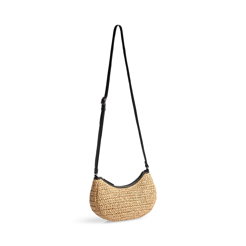 DenelaMBG Crossbody Bag, Raffia - Image 3
