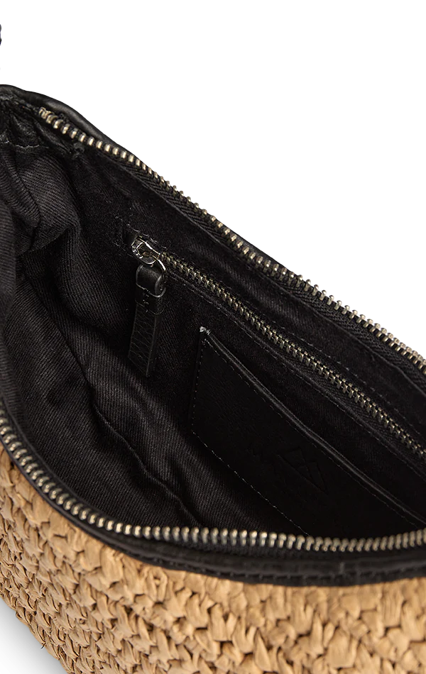 DenelaMBG Crossbody Bag, Raffia - Image 6