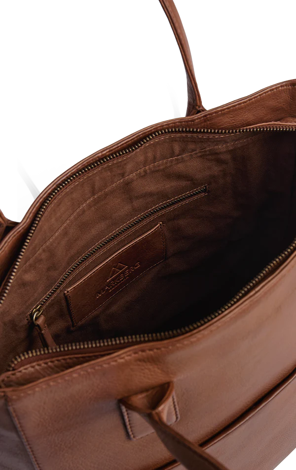 GabrielleMBG Work Bag, Soft Vintage, Gold - Image 3