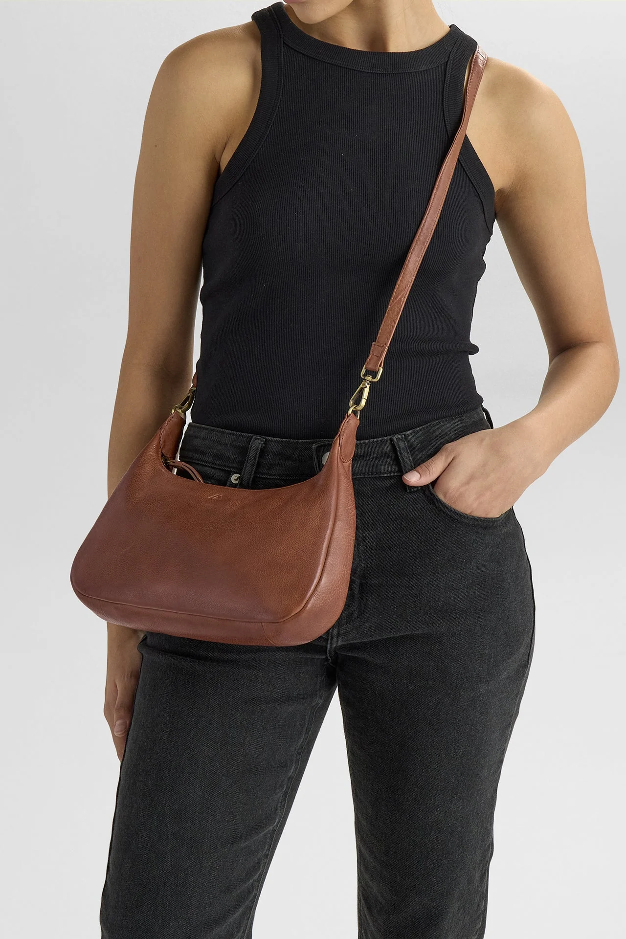 HaydenMBG Crossbody Bag, Soft Vintage, Gold - Image 3