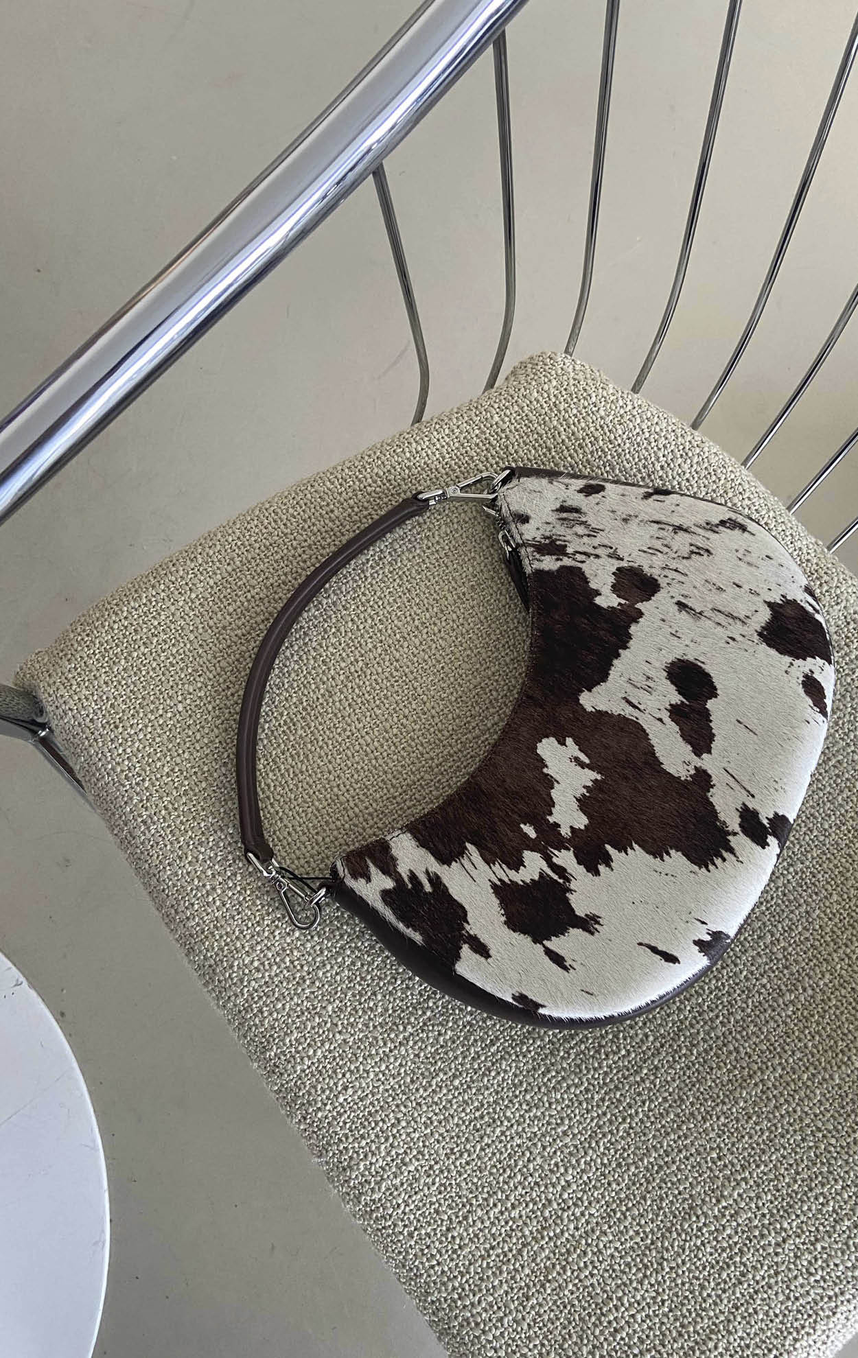 HeliaMBG Crossbody Bag, Cow Print - Image 3