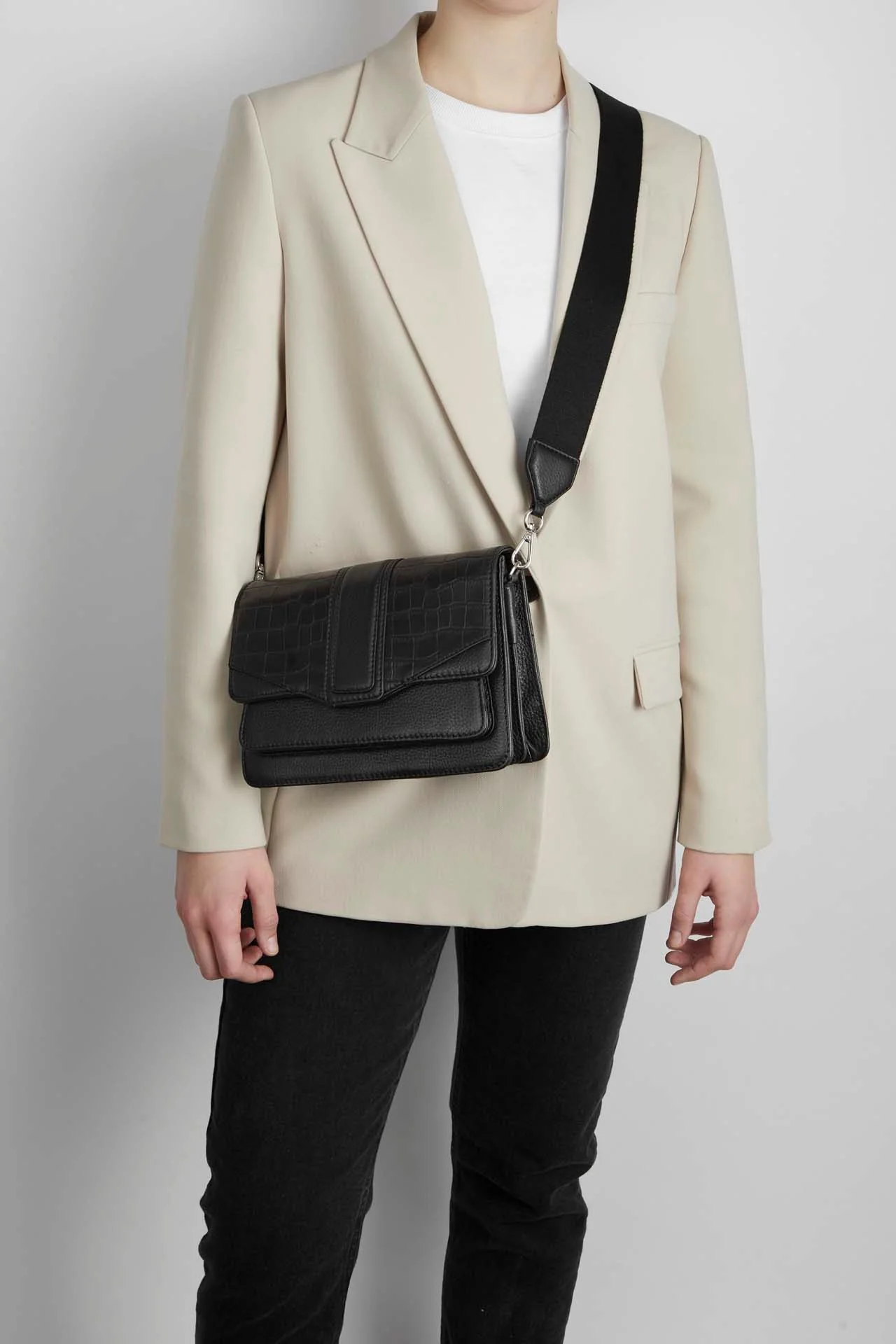 JaneMBG Crossbody Bag, Matt Croco - Image 4
