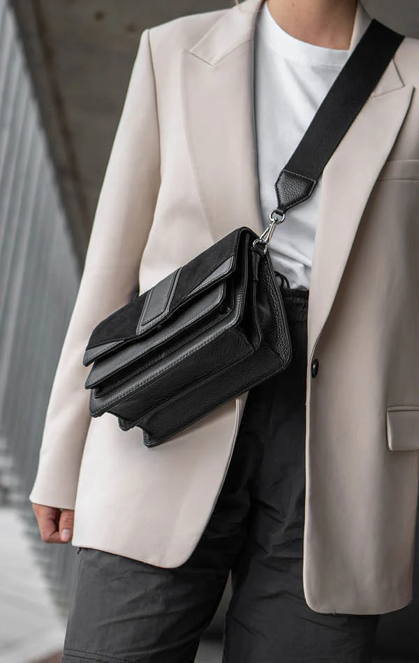 JaneMBG Crossbody Bag, Suede Mix - Image 2