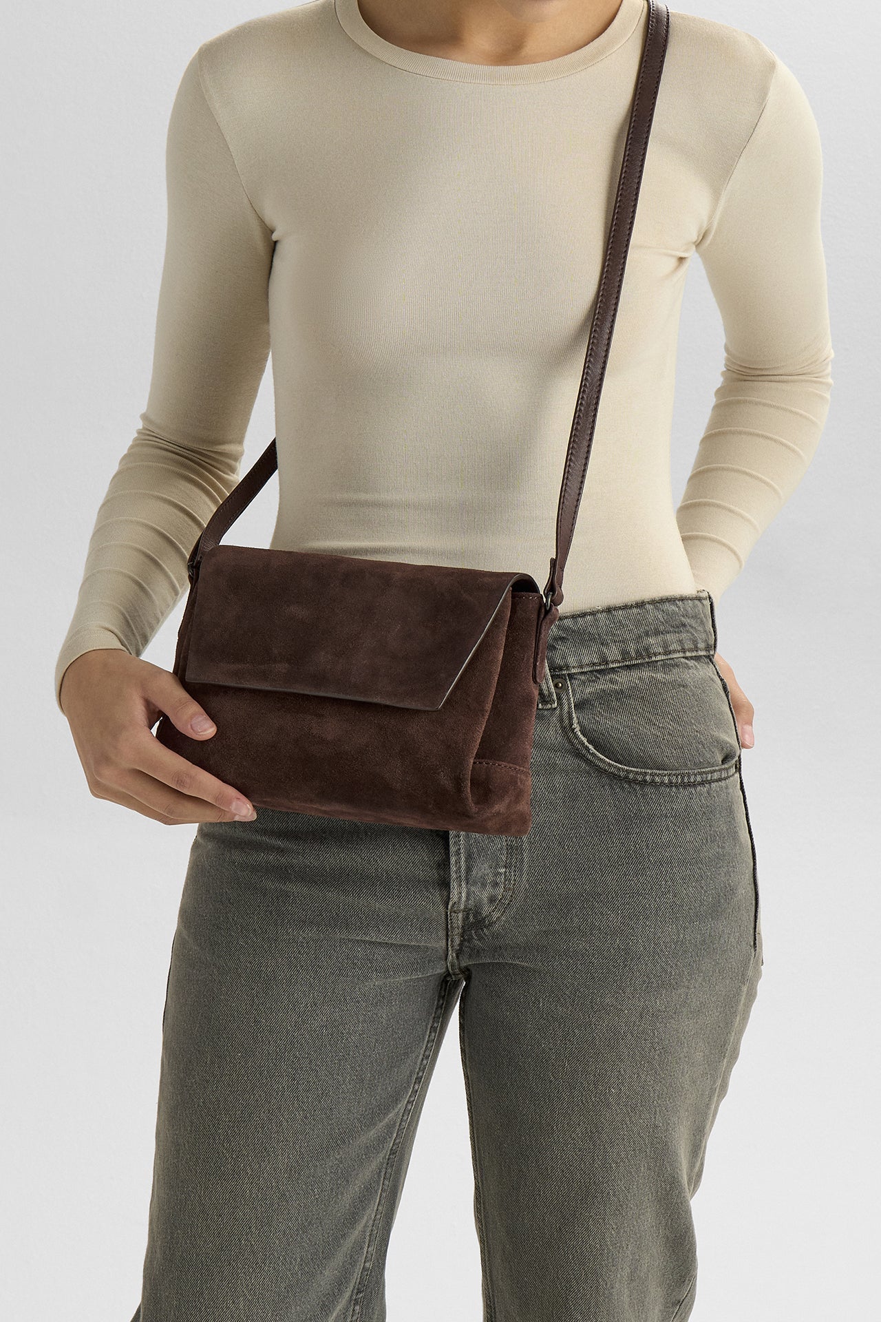 JulesMBG Crossbody Bag, Suede - Image 3