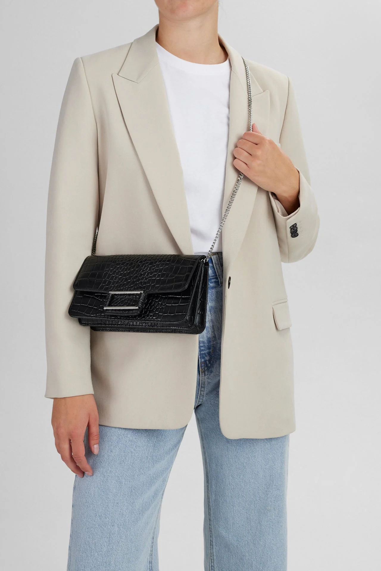 MagdaMBG Clutch, Croco - Image 3