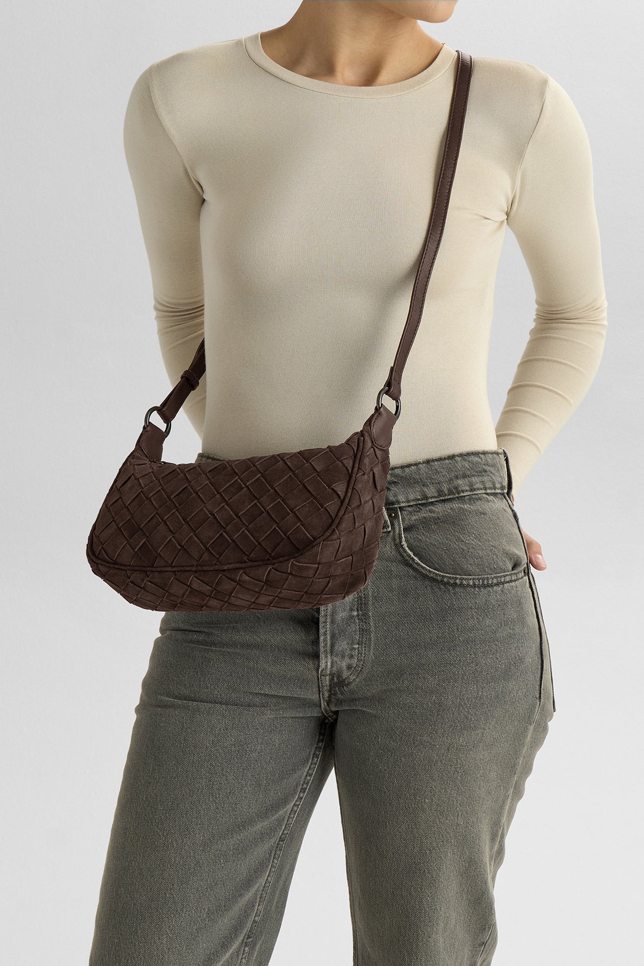 Mini MuseMBG Bag, Suede Weave - Image 4