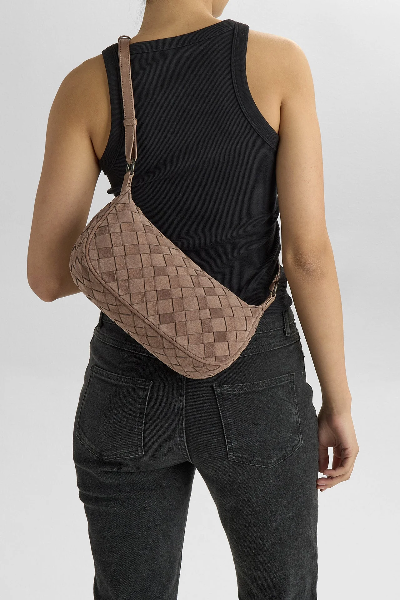 Mini MuseMBG Bag, Suede Weave - Image 3