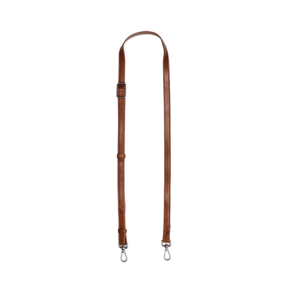 MollyMBG Leather Bag Strap, Antique - Image 2