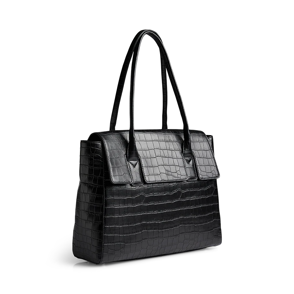 NatalieMBG Work Bag, Matte Croco - Image 4