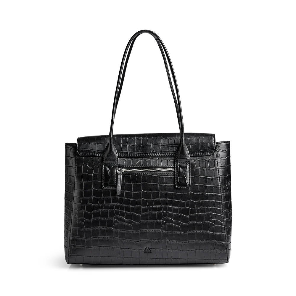 NatalieMBG Work Bag, Matte Croco - Image 6