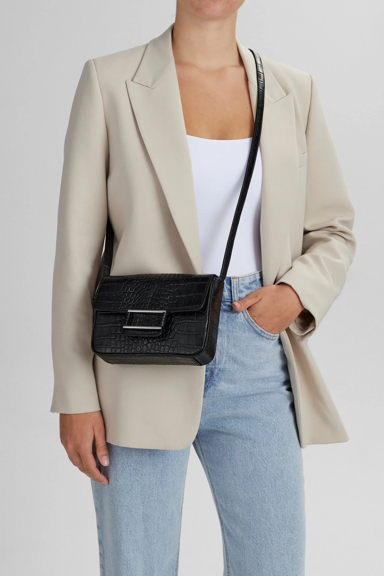 NoelleMBG Crossbody Bag, Croco - Image 3