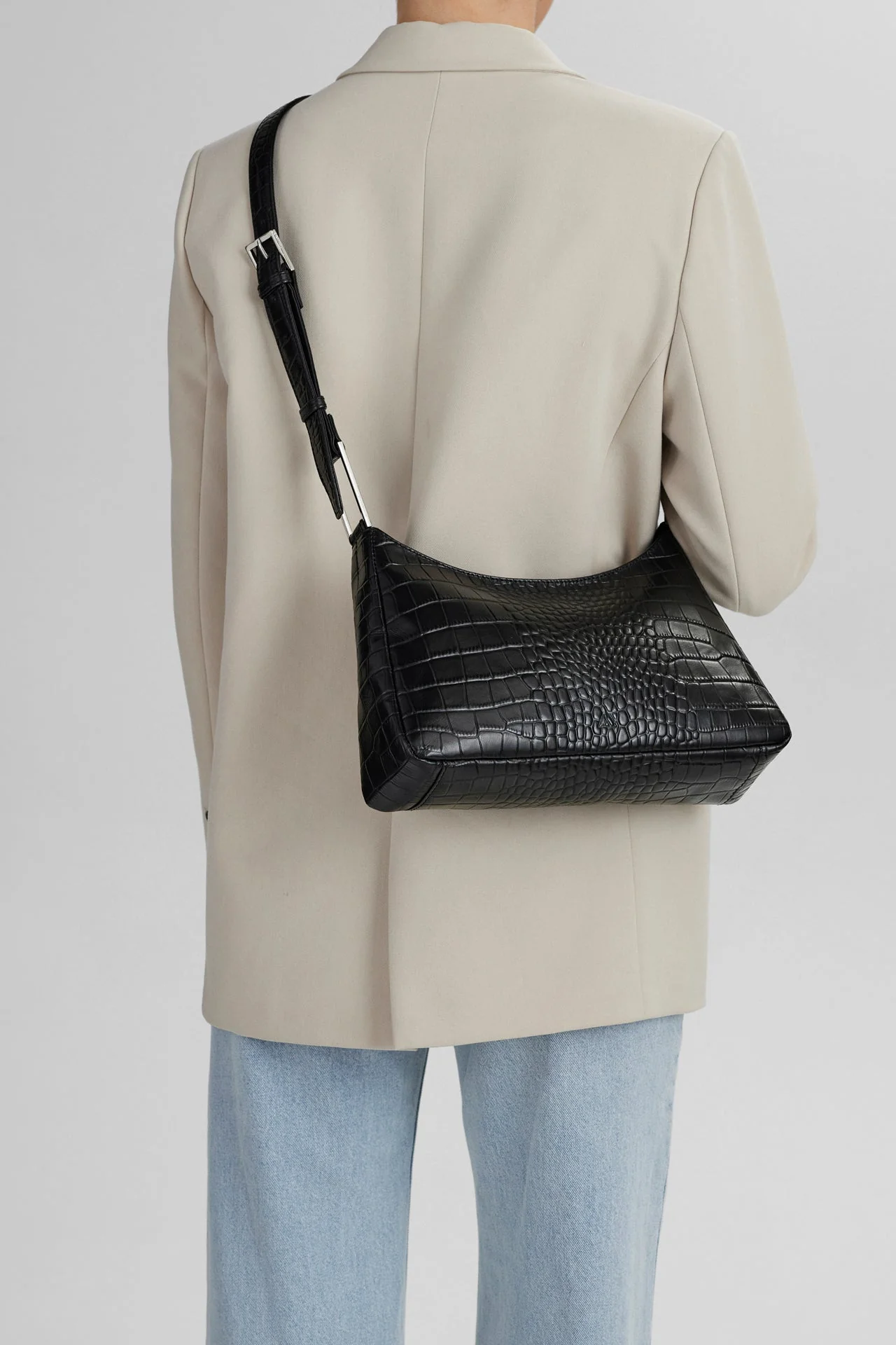 NuriaMBG Crossbody Bag, Croco - Image 3