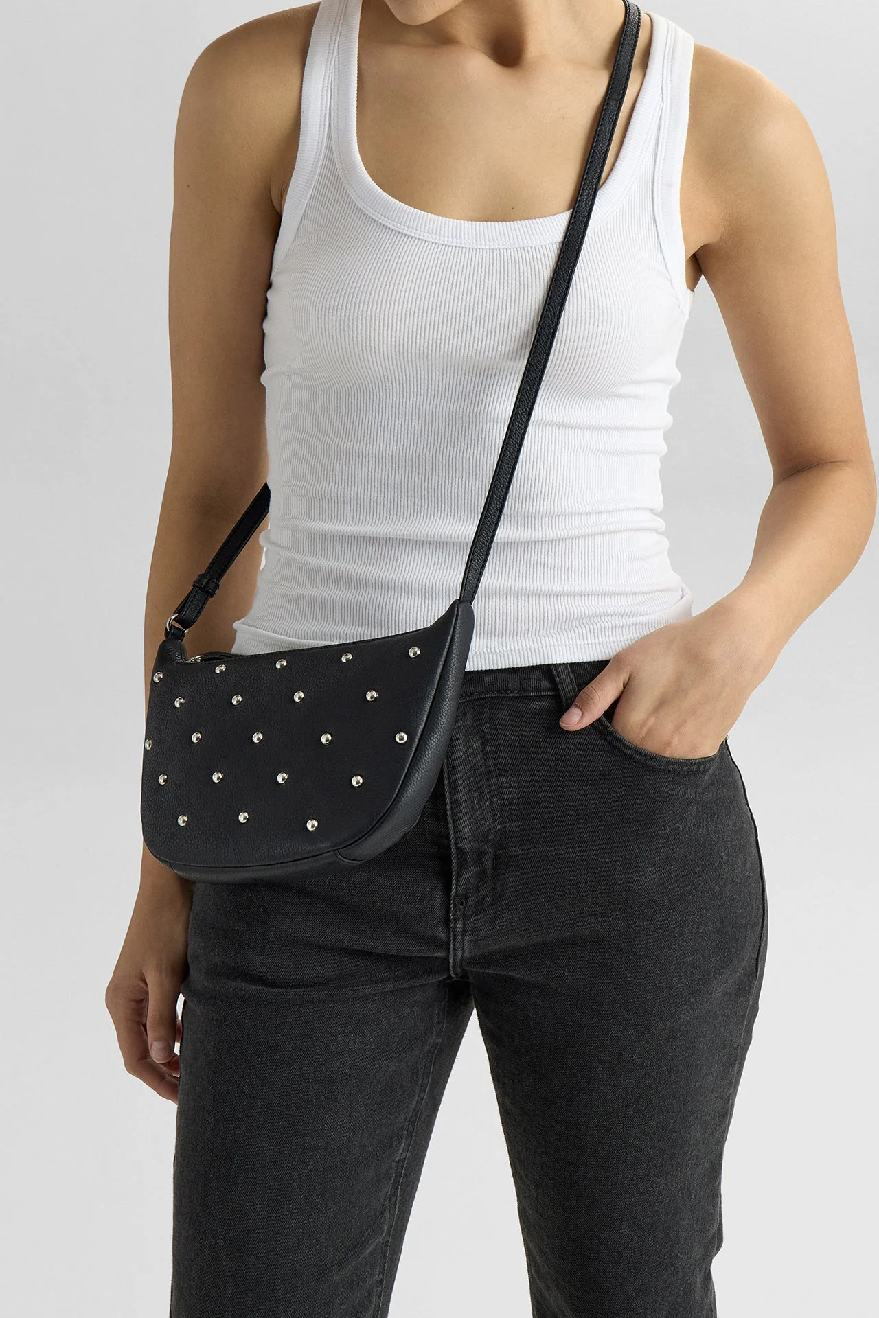 ReyaMBG Crossbody Bag, Studs - Image 2