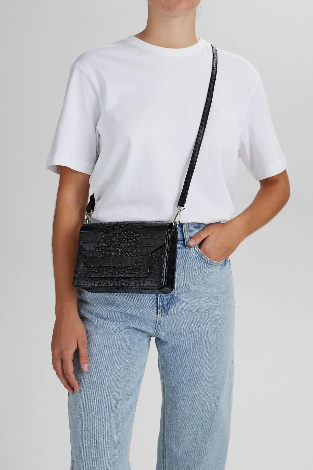 VanyaMBG Crossbody Bag, Croco - Image 2